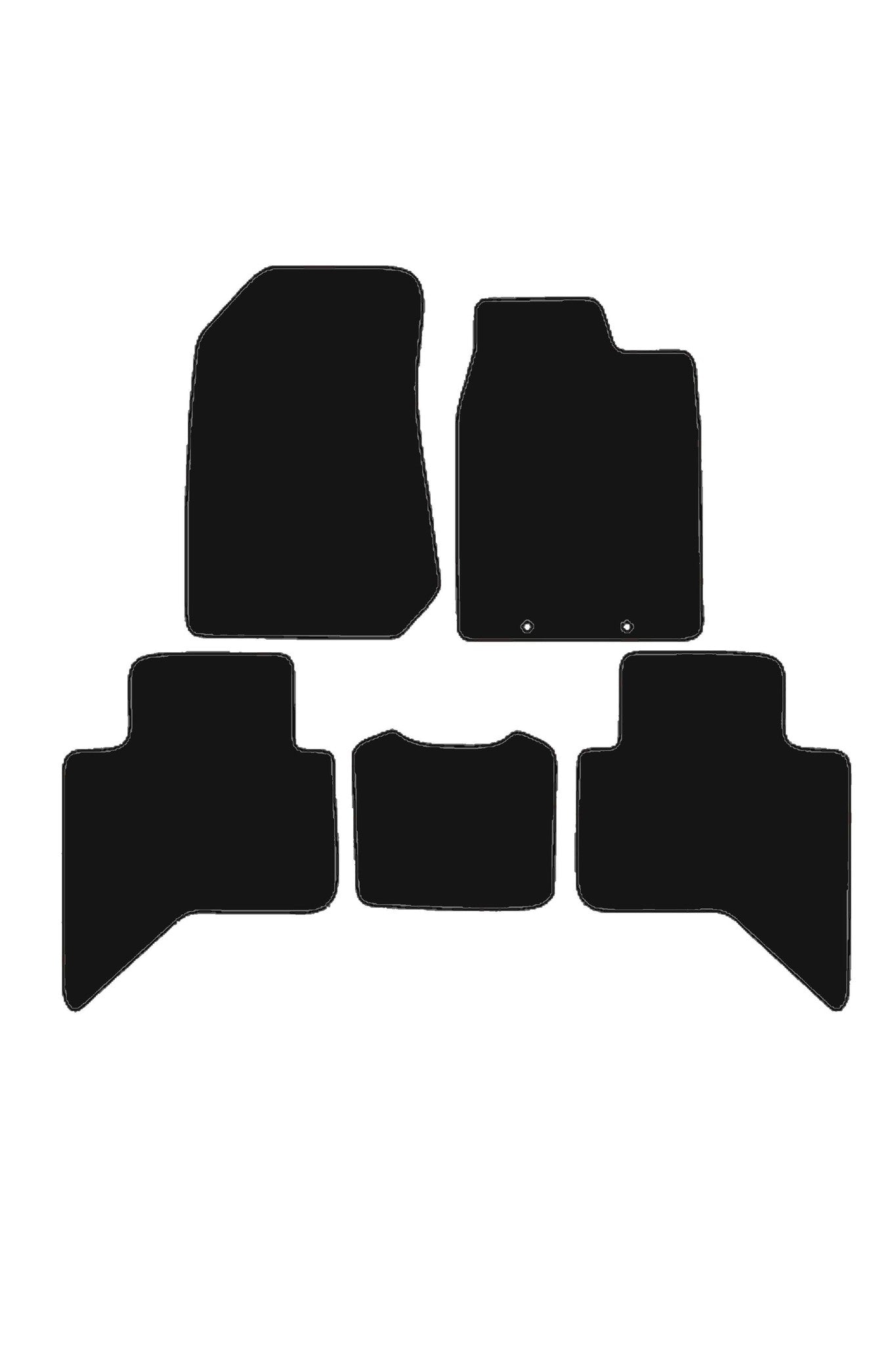 FitsIsuzuD-Max2012-2021TailoredFront&RearRubberMats