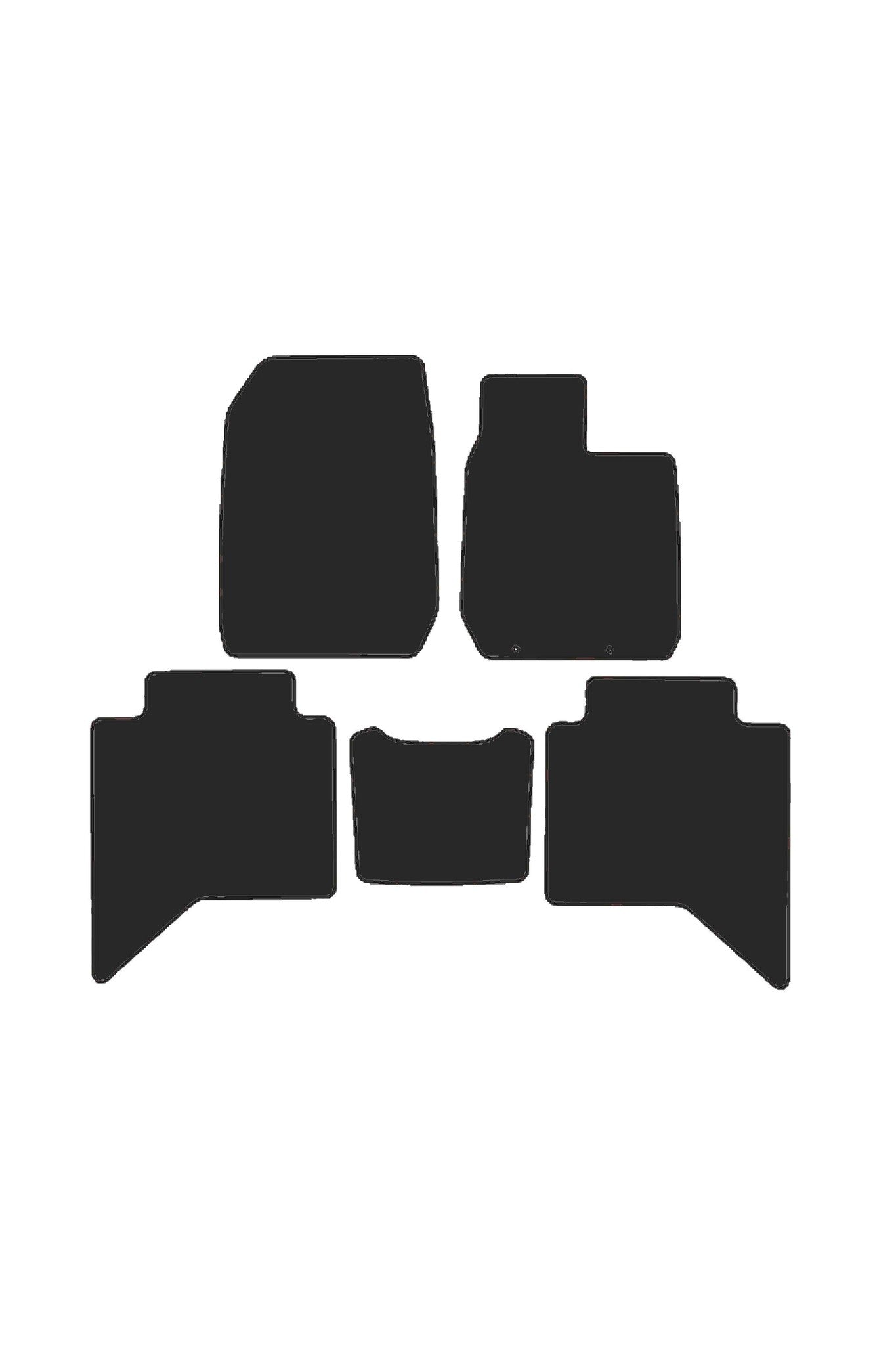 FitsIsuzuD-Max2021+TailoredFront&RearRubberMats