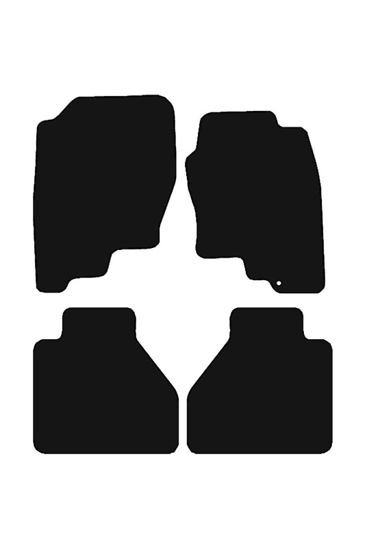 FitsNissanNavara2005-2010TailoredFront&RearRubberMats