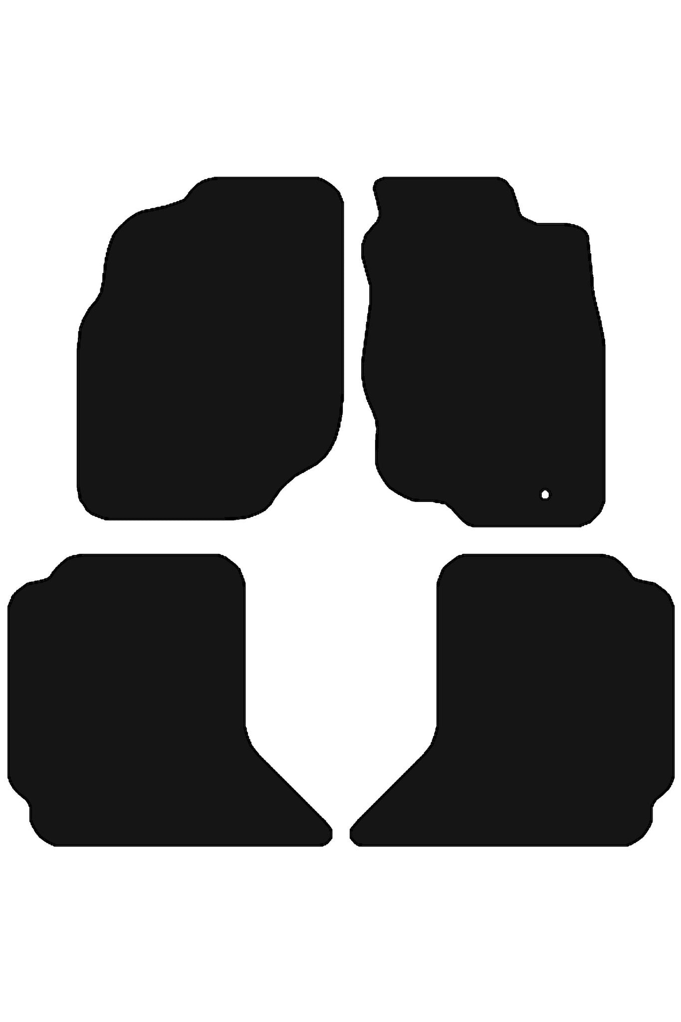 FitsToyotaHilux2005-2012TailoredFront&RearRubberMats