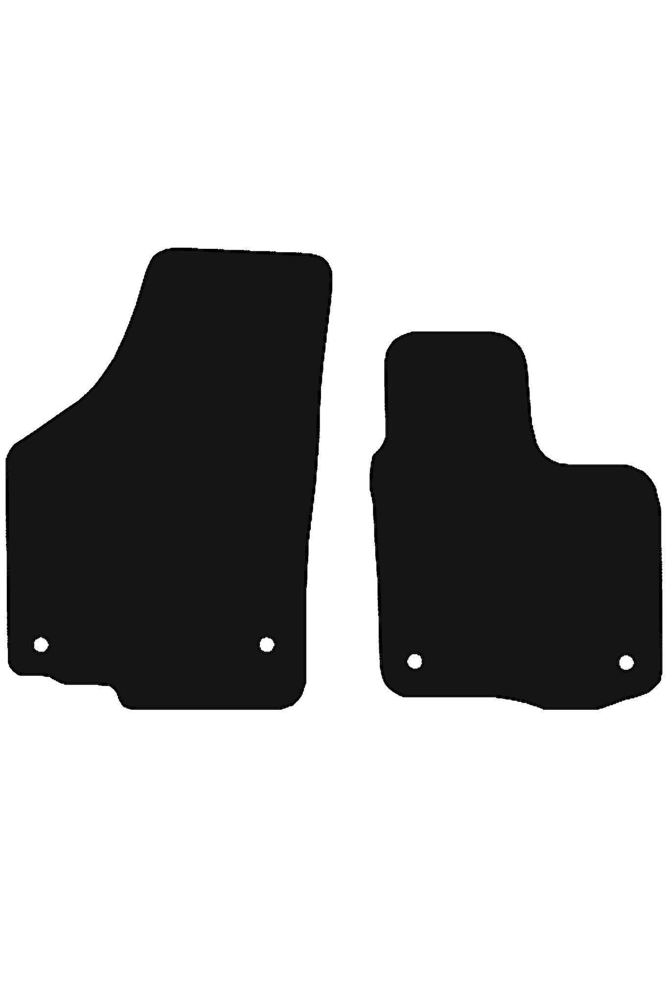 FitsVWVolkswagenCaddy2004-2021TailoredFrontPairRubberMats