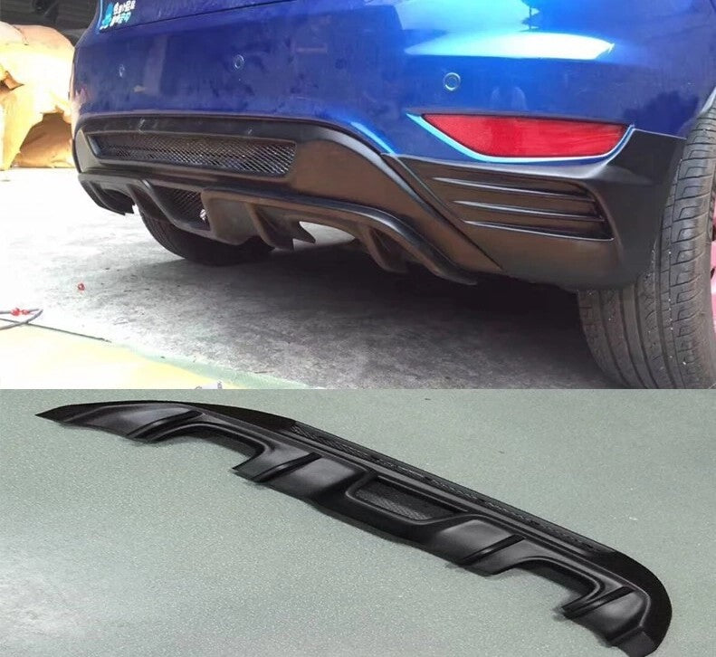 FordFiestaMK7.5RearBumperDiffuser-MatteBlack(2013-2017Models)