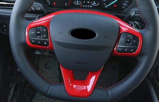 FordFiestaVibrantRedSteeringWheelTrims(MK8/2018+)
