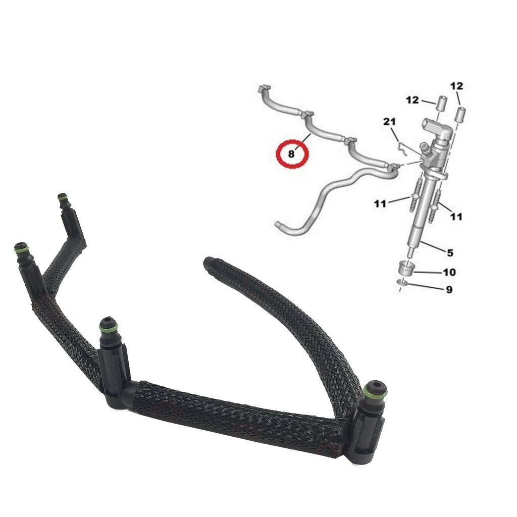 FordFocusCMaxPeugeot206CitroenC2FuelLeakOffPipe3M5q9k022ac