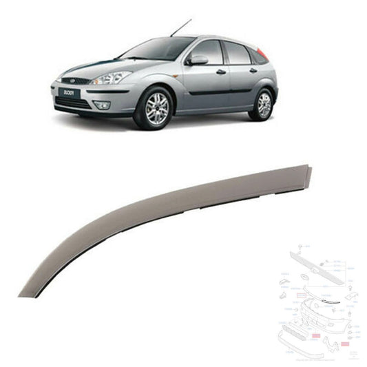 FordFocusMk1FrontBumperAbsChromePlasticPlatingLh1998To2004