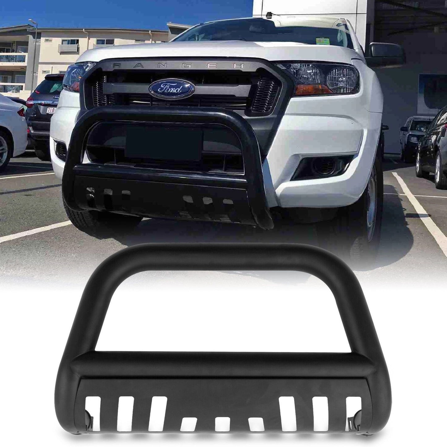 FordRangerExplorerT6T712-19BlackMildSteelBullBar
