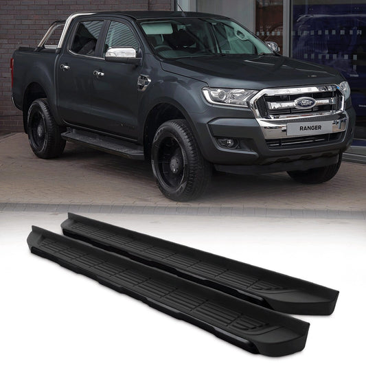 FordRangerT612-14BlackAluminiumSideSteps
