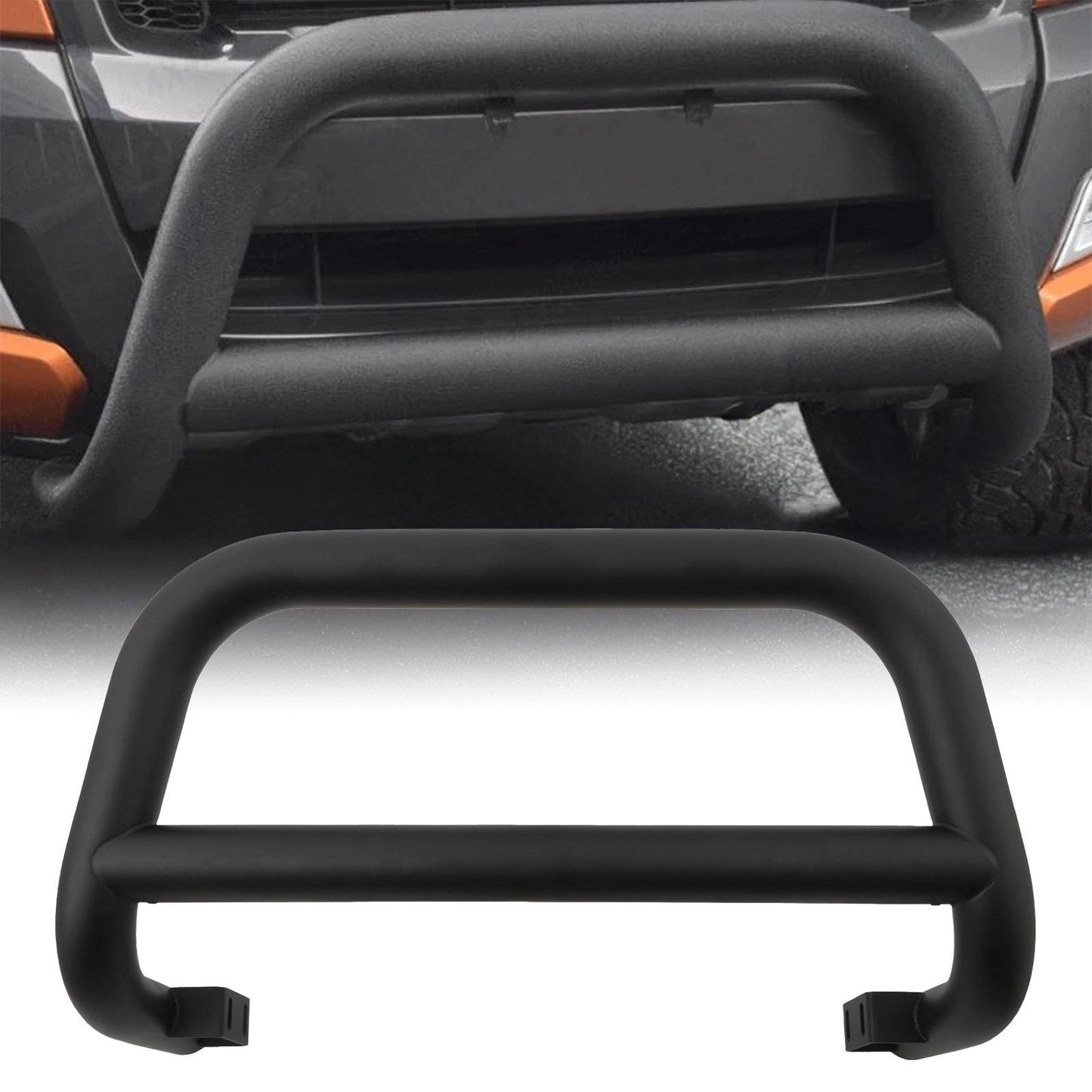 FordRangerT612-14MatteBlackSteelBullBar