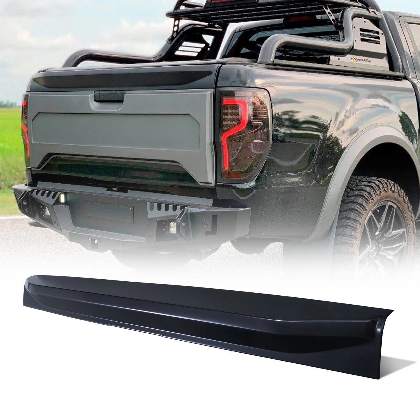 FordRangerT6T7T812-22GlossBlackRearTailgateSpoiler