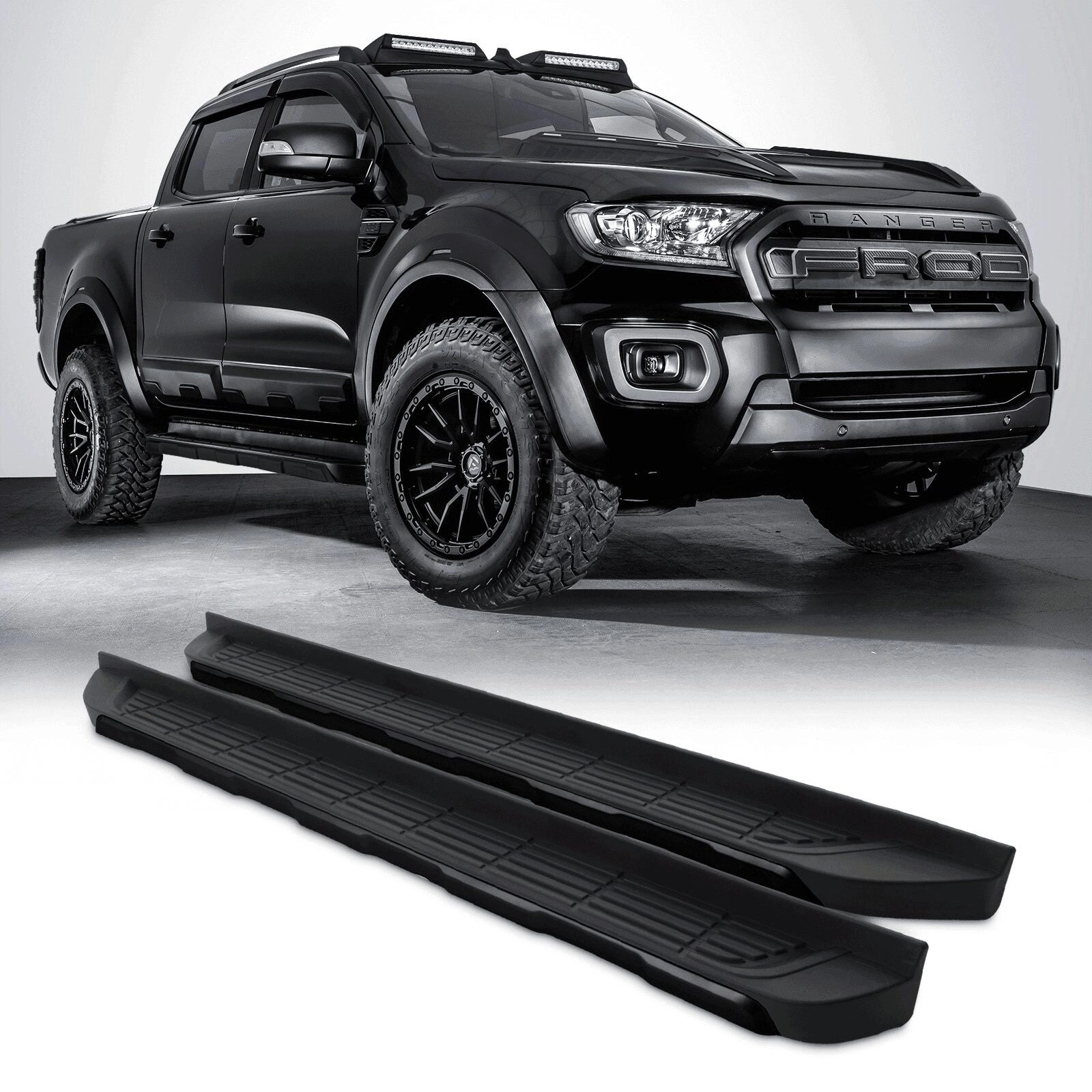 FordRangerT6T7T82012-2021BlackSideSteps