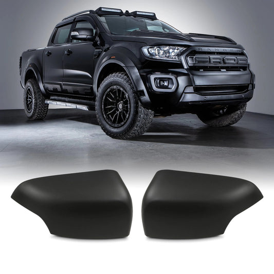 FordRangerT6T7T82012-2022BlackDoorMirrorCovers