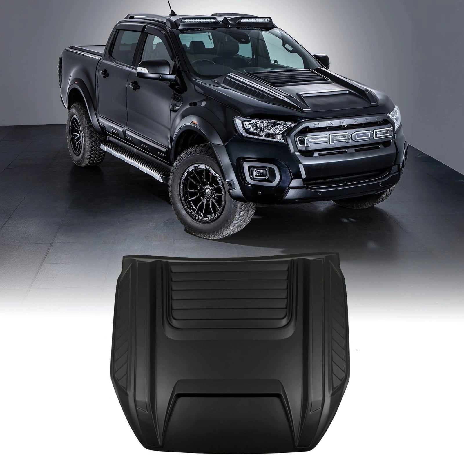 FordRangerT7T815-21MatteBlackBonnetScoopCover