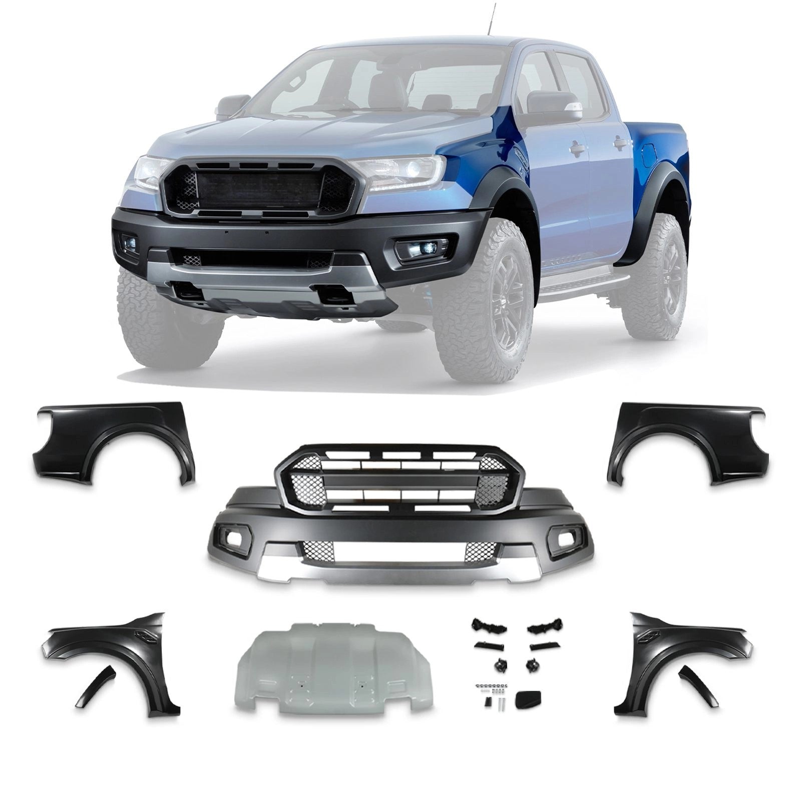 FordRangerT7T82015-2021FullRaptorBodyKit