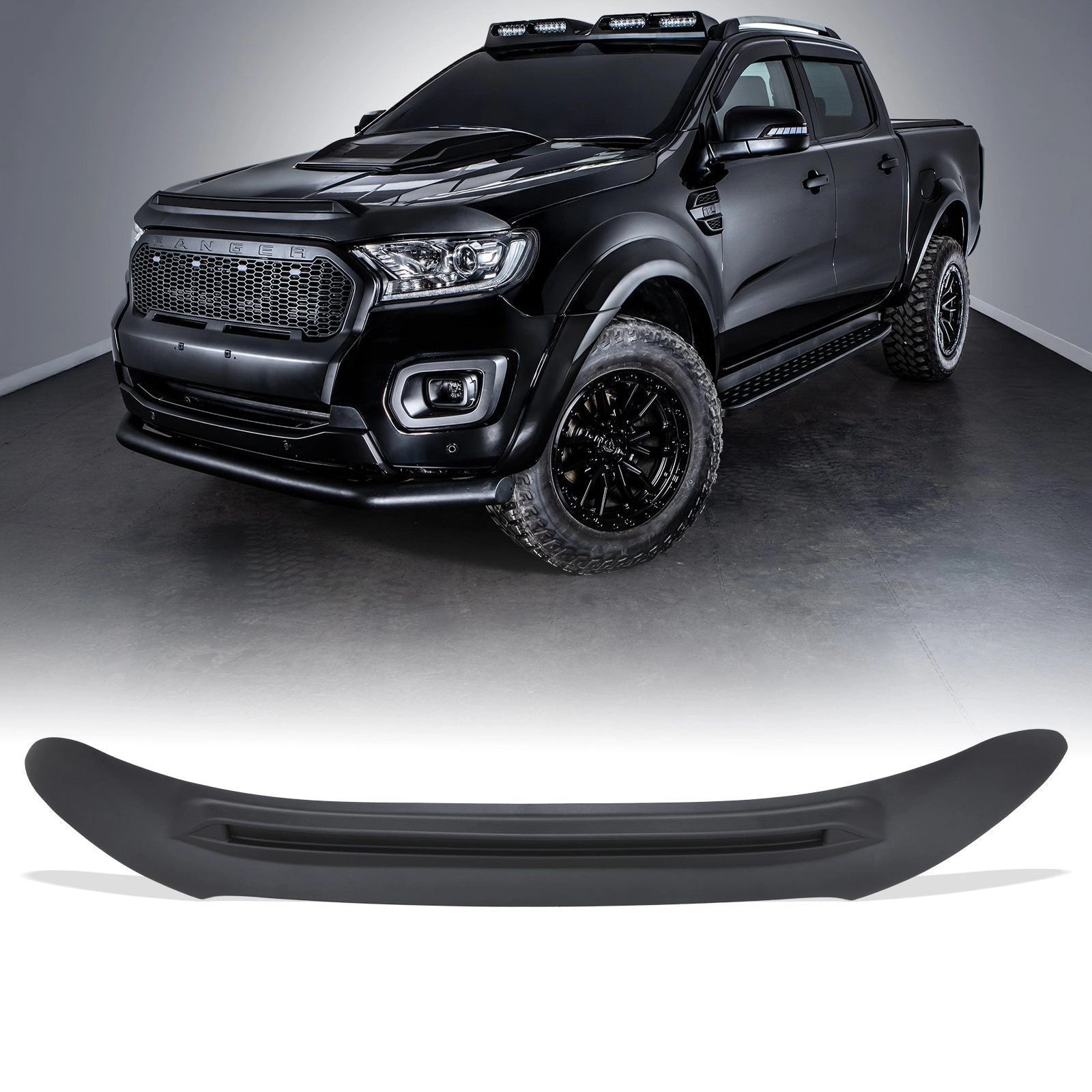 FordRangerT7T82015-2022SmokedBlackBonnetGuard