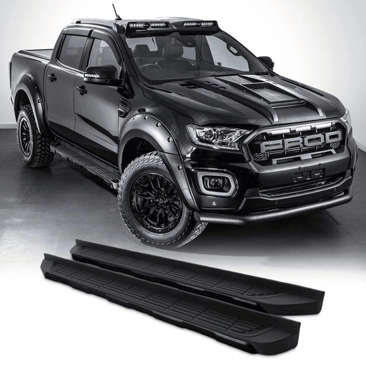 FordRangerT818-21BlackAluminiumSideSteps