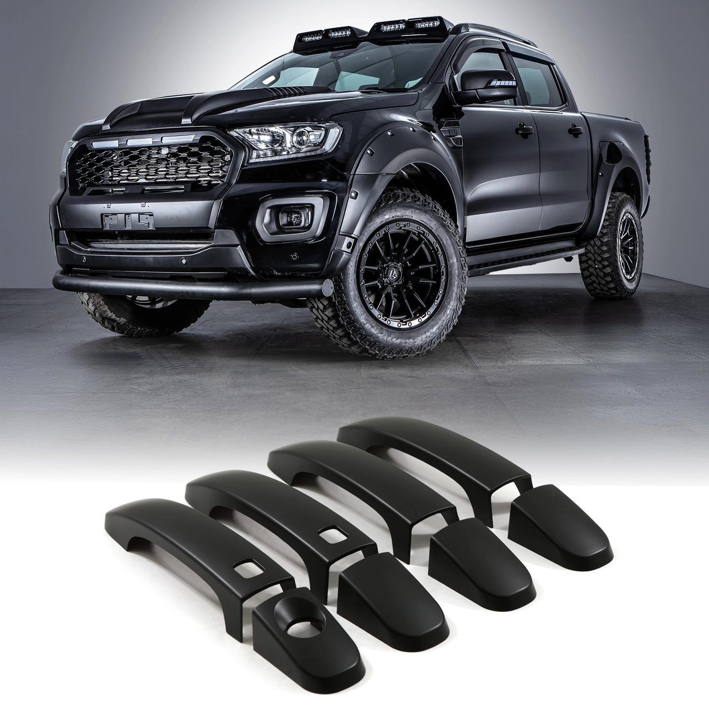 FordRangerT818-21BlackDoorHandleCovers