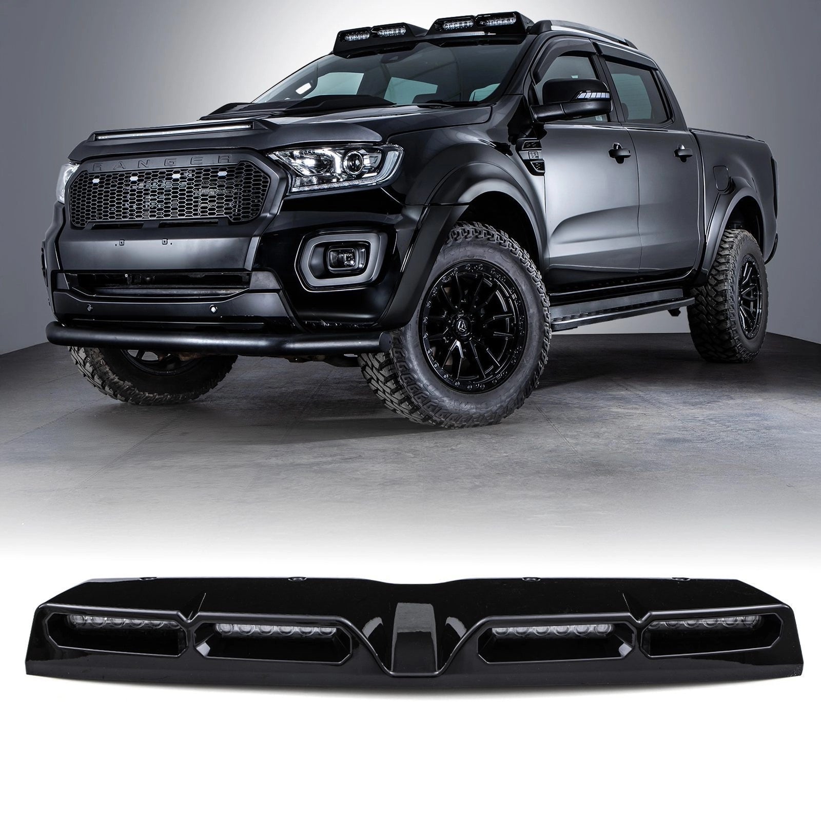 FordRangerT82019+QuadRoofLightWithLEDLights