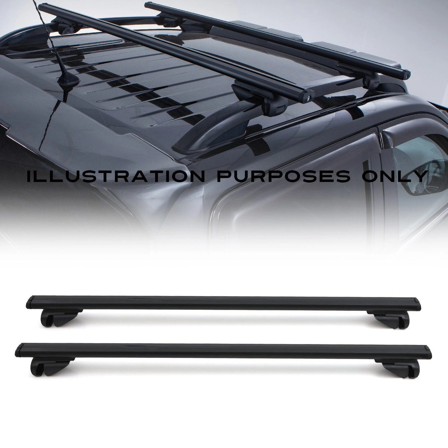 FordRangerT92023+BlackCrossBars