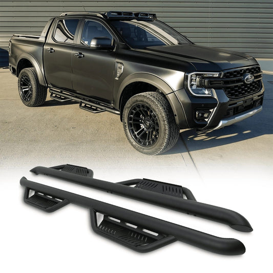 FordRangerT92023+BlackRockSliderSideSteps