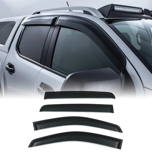 FordRangerT92023+BlackWindDeflectors