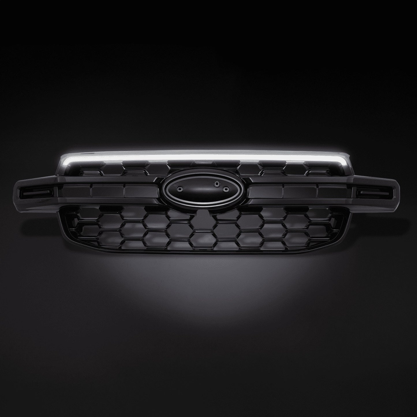 FordRangerT92023+GlossBlackLEDLightBarGrille
