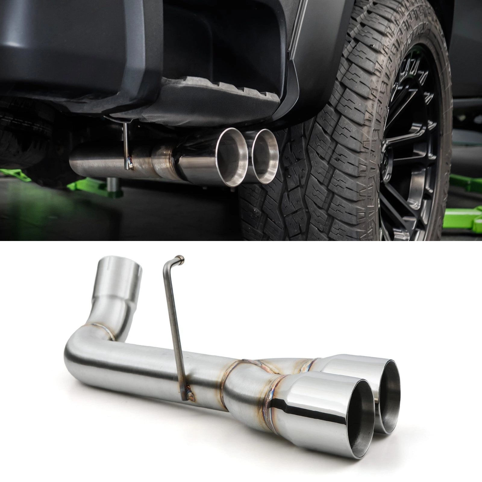 FordRangerT92023+TwinSideExitExhaustConversion