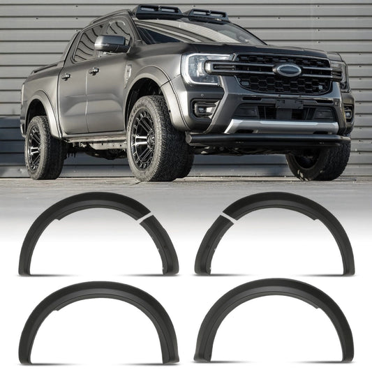 FordRangerT9Wildtrak2023+90mmMatteBlackWheelArchesWithSensorHoles
