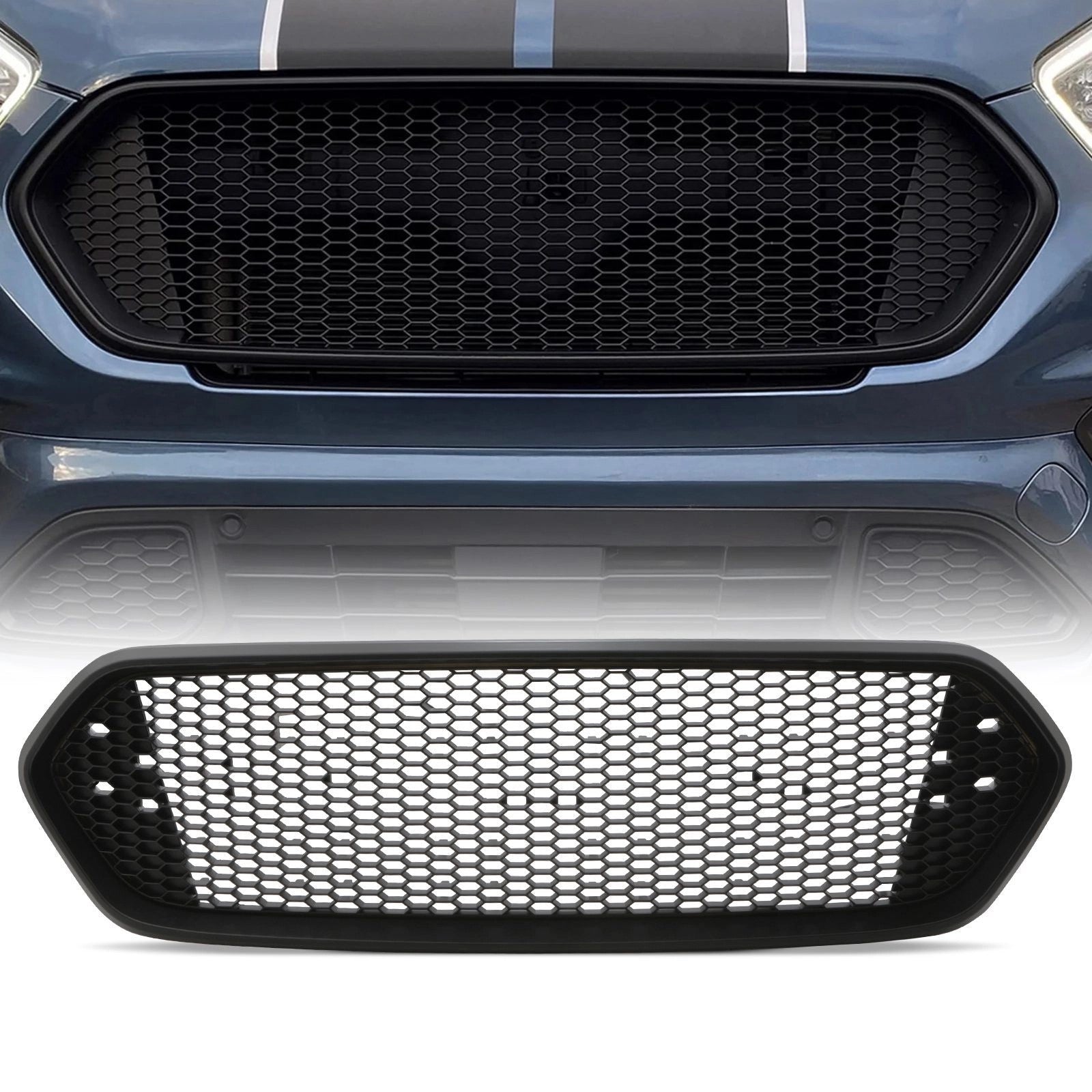 FordTransitCustom2018-21MatteBlackDebadgedMeshGrille