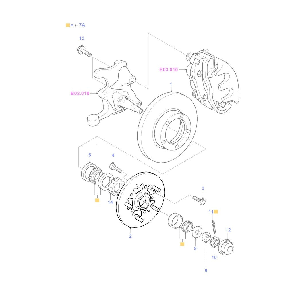 FordTransitMk4Mk5FrontRhLh14InchWheelHub1991To20001047297