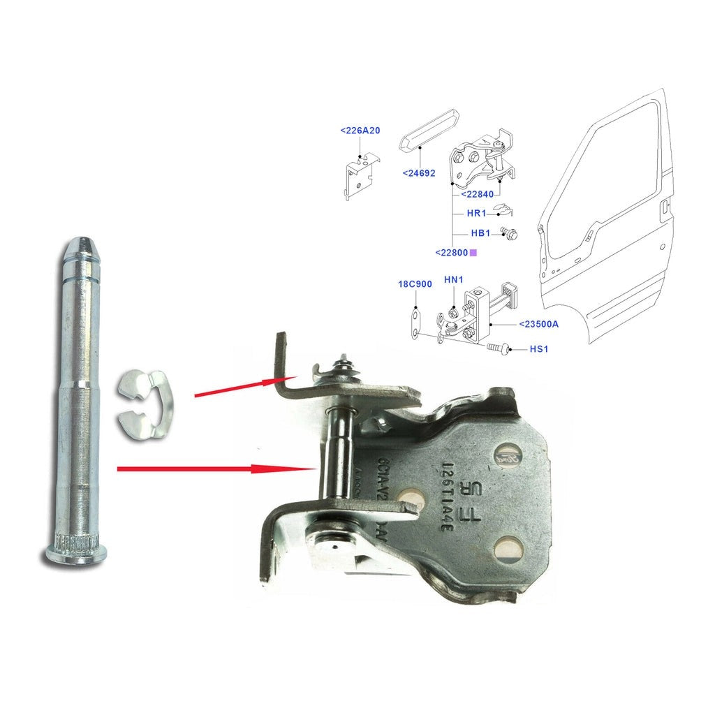 FordTransitMk7FrontDoorHingeFixingPinCirclip2006On1419471