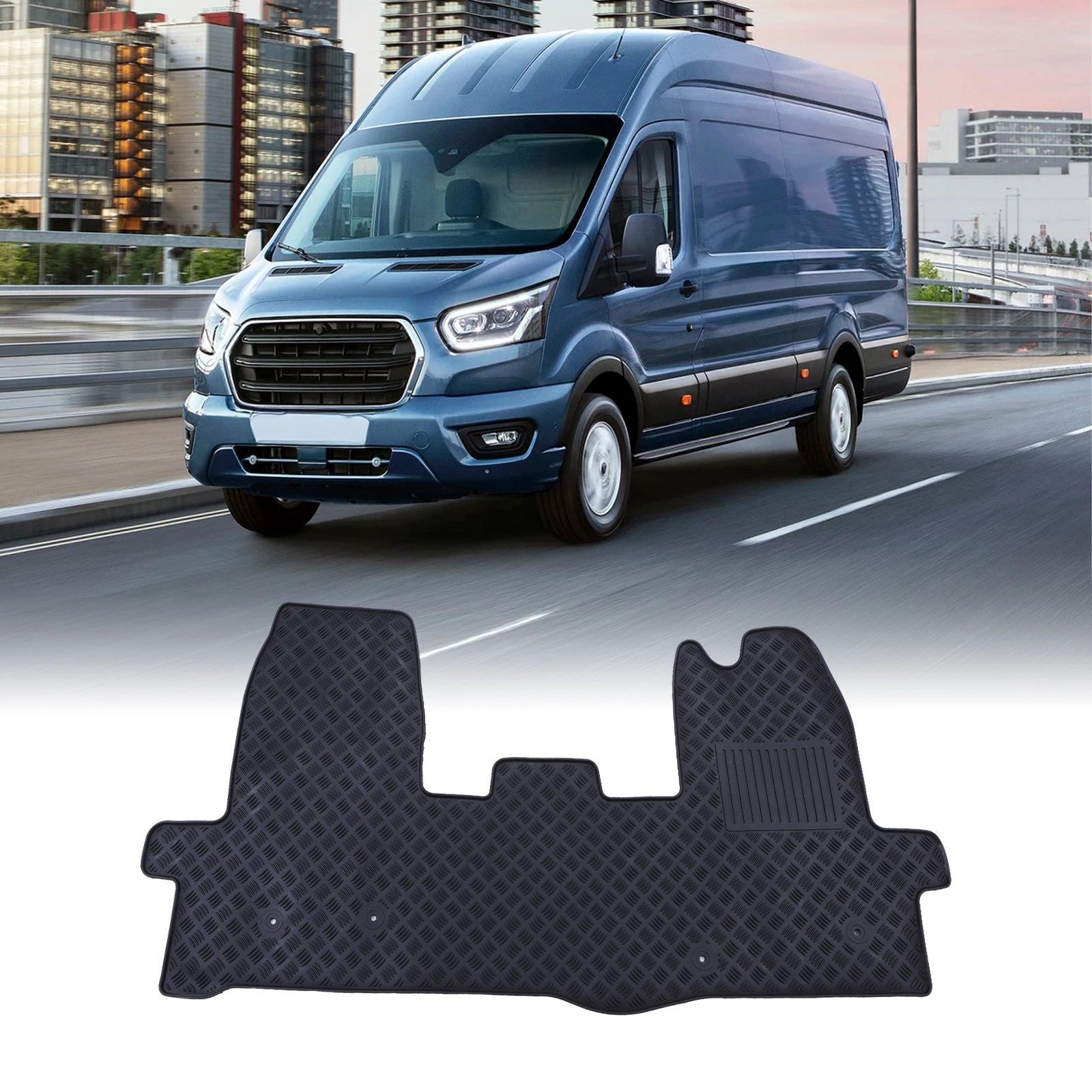 FordTransitMK814-16HeavyDutyRubberFloorMat