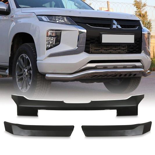 GlossBlackMitsubishiL200TritonFrontGrilleInsertTrim2019+