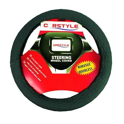 GreyHqLeatherCarUniversalSteeringWheelCoversGlovesGrip