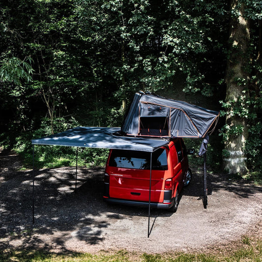 HardShellExpeditionRoofTopVanCampingTentWith270DegreeSideAwning&2.6MAluminiumRoofRack