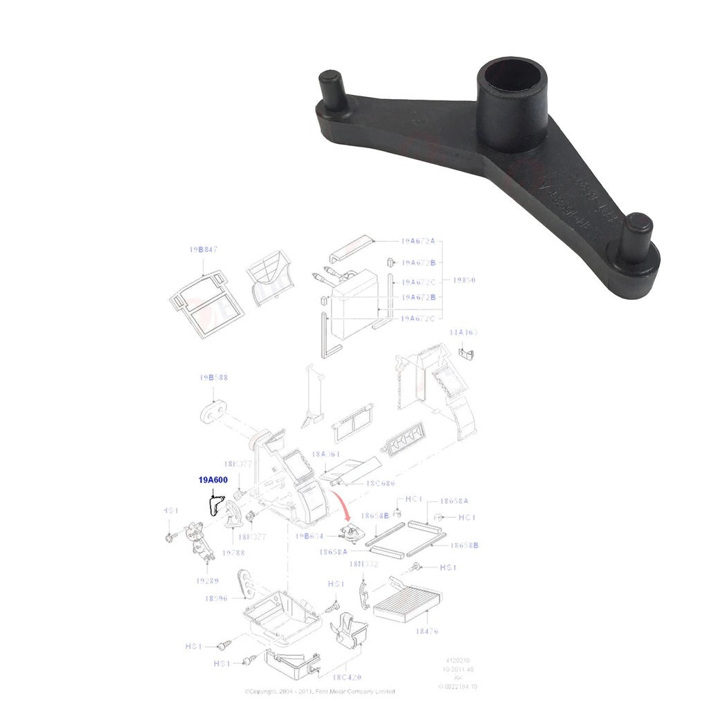 HeaterFlapControlLeverV-LinkFitsFordFocus98/05,TransitConnect,1062290