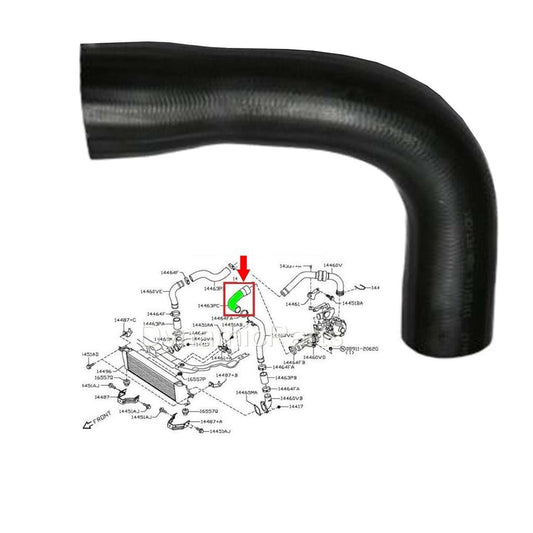 IntercoolerTurboAirDuctHosePipeTubeFitsNissanQashqai,14463Jd50d