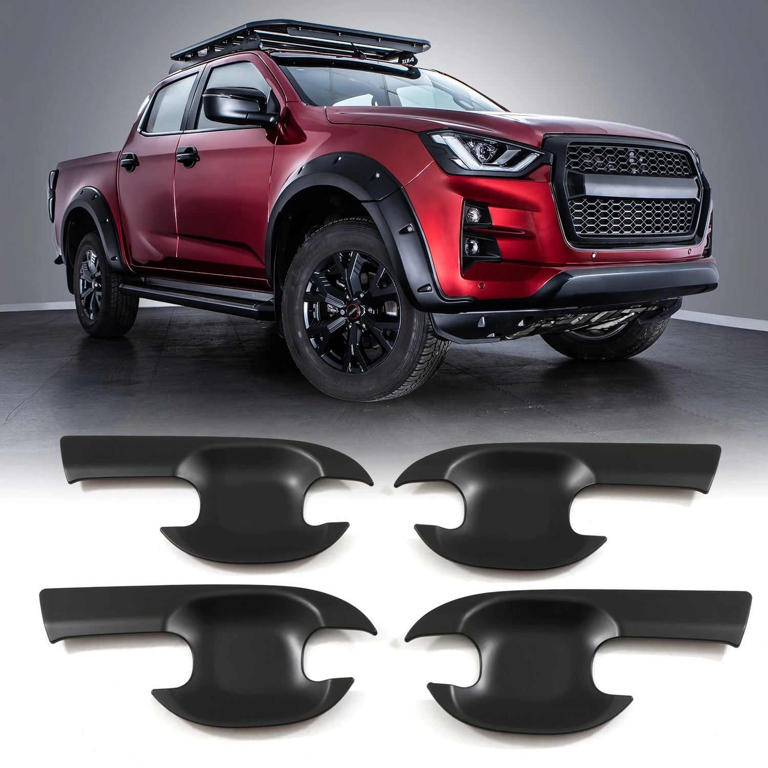 IsuzuD-MaxRG2021+BlackDoorHandleProtectorCovers