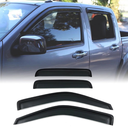 IsuzuDMax07-11BlackWindDeflectors