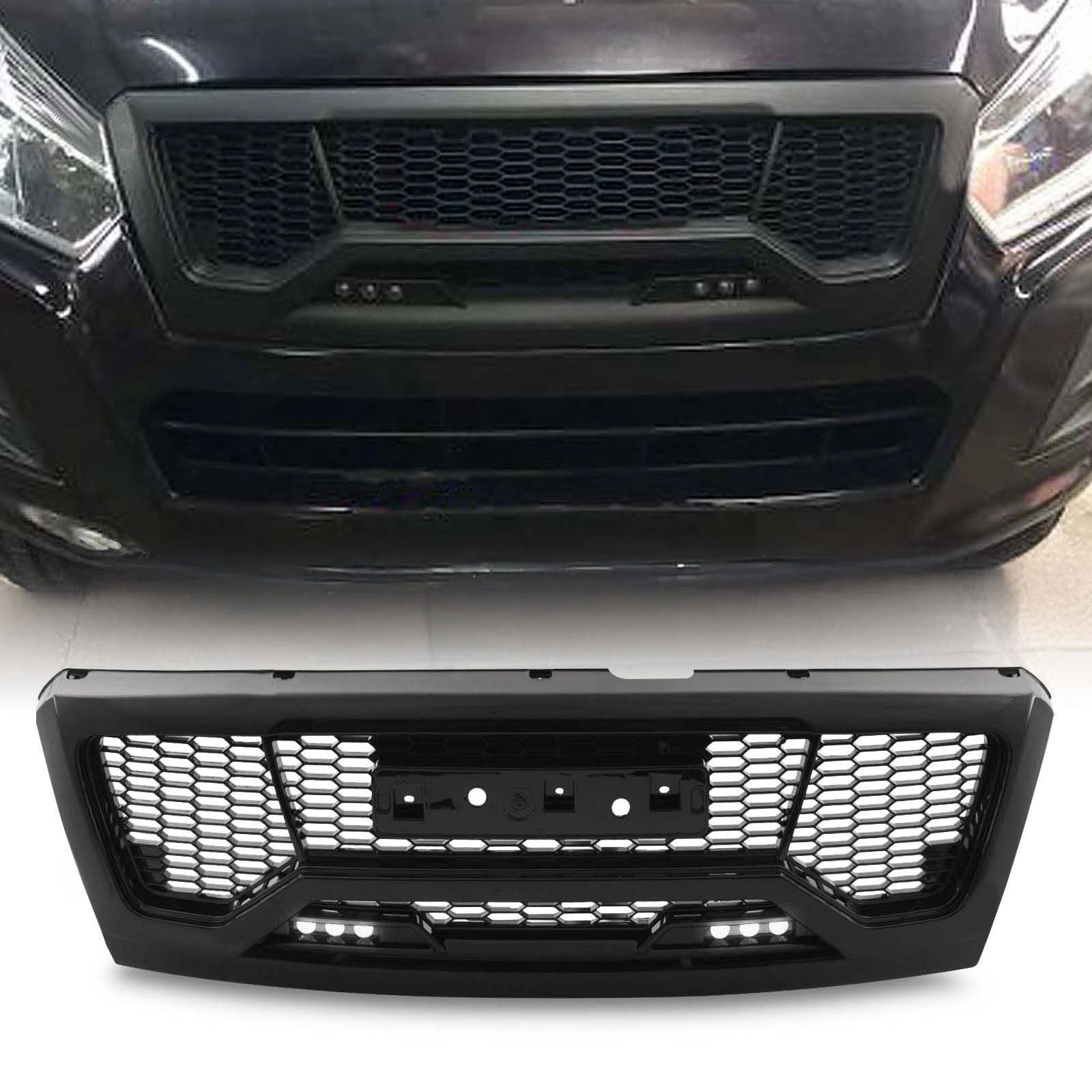 IsuzuDMax17-204X4BlackGrilleWithLEDs