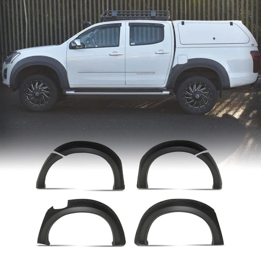IsuzuDMax2016-2019MatteBlackFenderFlareKit