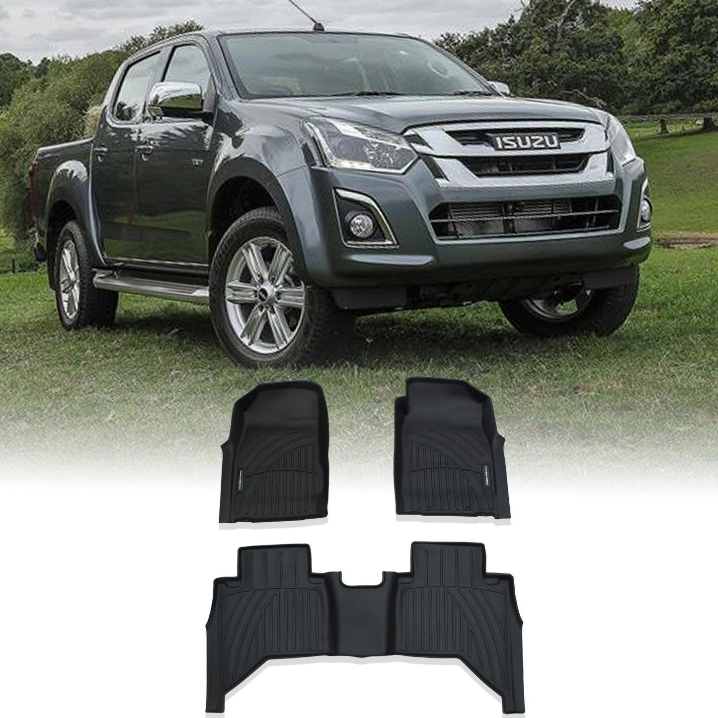 IsuzuDMaxMK2RT4DoorAutomatic2015-2020RubberFloorMats