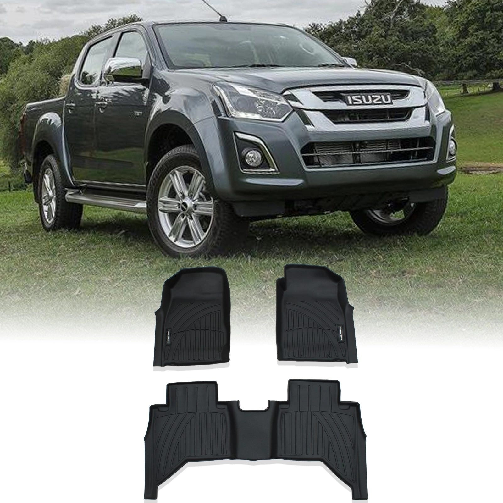 IsuzuDMaxMK2RT4DoorAutomatic2015-2020RubberFloorMats