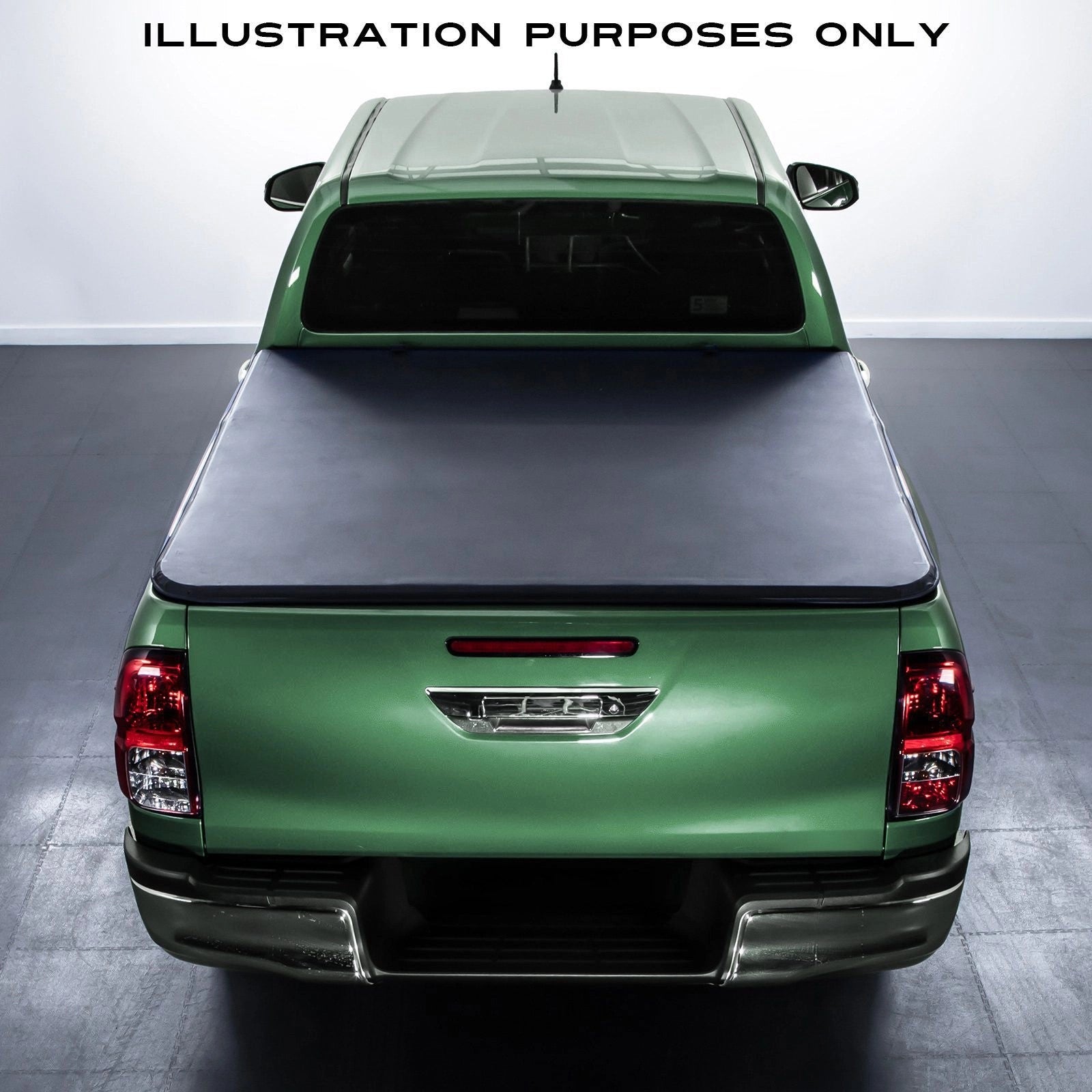 IsuzuDMaxRG2021+BlackTri-FoldSoftTonneauTruckBedCover