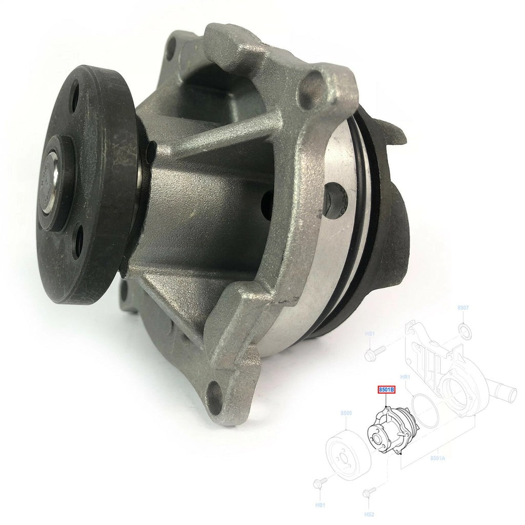 KwpWaterPumpFitsFocus98To04MondeoMk2TransitConnect1517732