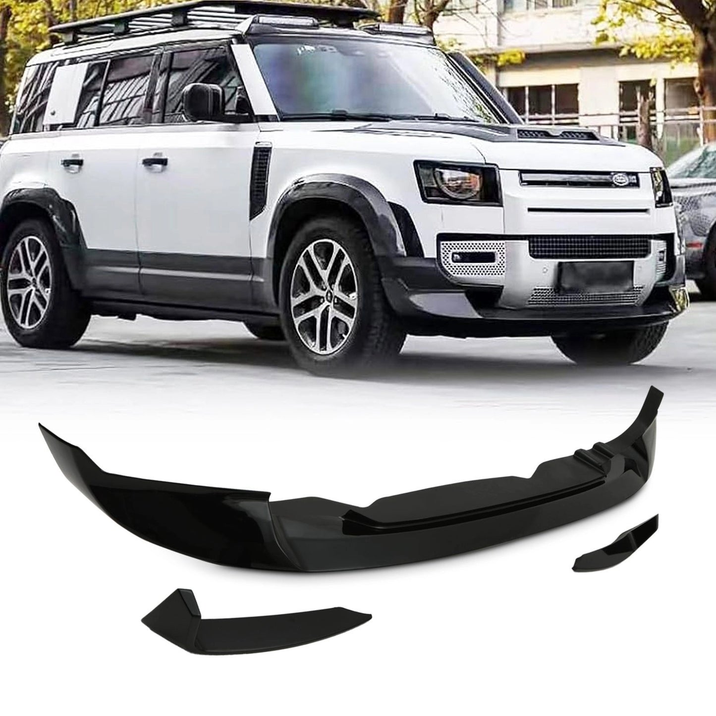 LandRoverDefenderL663901101302020+–FrontSplitterKitBlackAerodynamicSplitter