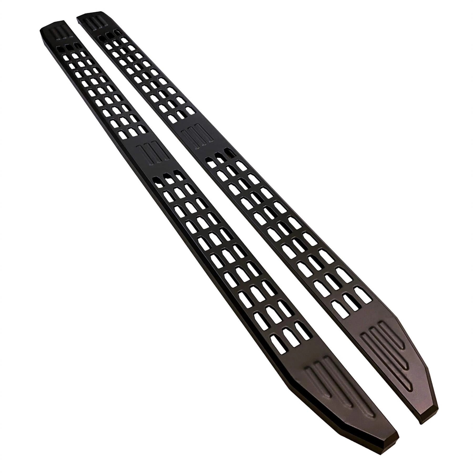 LWBONLYBlackPowderCoatedSideStepsforVolkswagenTransporterT6
