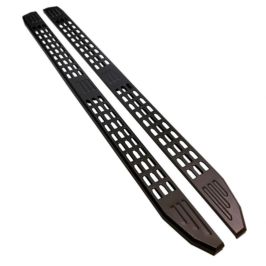LWBONLYBlackPowderCoatedSideStepsforVolkswagenTransporterT6