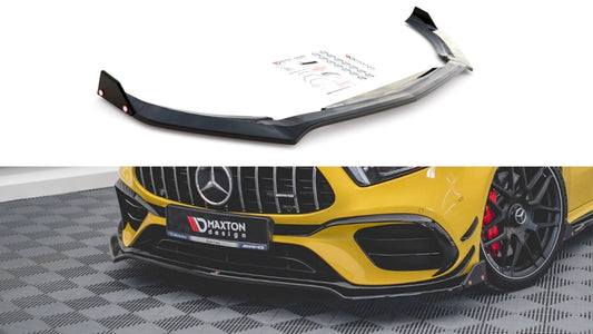 MaxtonDesignFrontSplitter(+Flaps)V.3forMercedesA45SAMGW177(2019+)