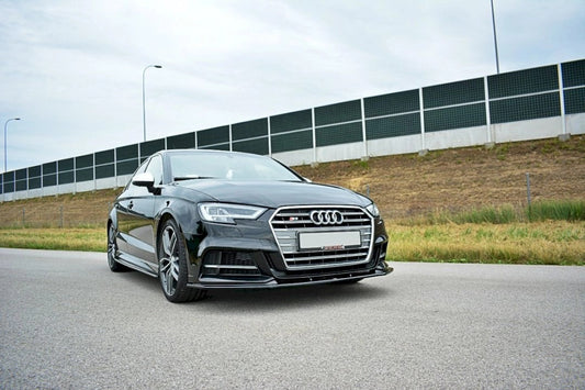 MaxtonDesignFrontSplitterforAudiS3/A3S-Line8VFacelift(2017+)