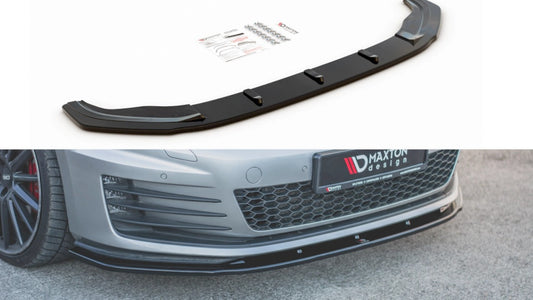 MaxtonDesignFrontSplitterV.1forVolkswagenGolfMK7GTI/GTD/GTE(2013-2016)
